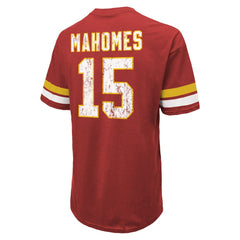 Patrick Mahomes Kansas City Chiefs Majestic Threads Name & Number Oversize Fit T-Shirt - Red sale