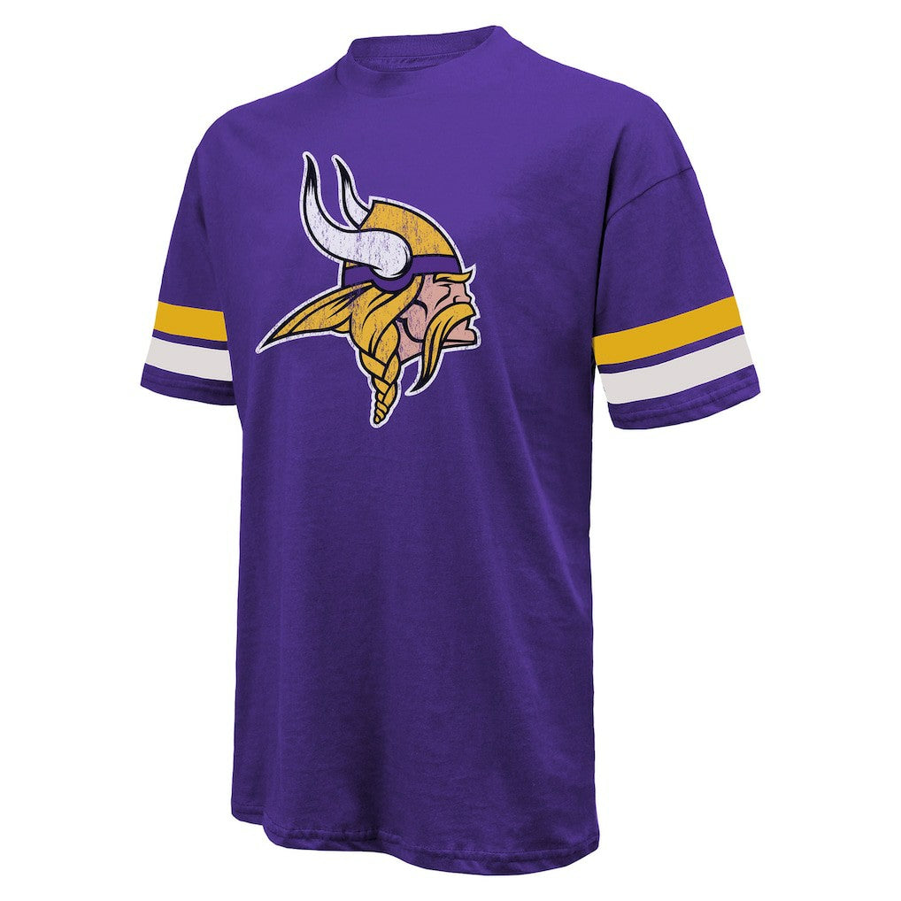 Justin Jefferson Minnesota Vikings Majestic Threads Name & Number Oversized Fit T-Shirt - Purple discount