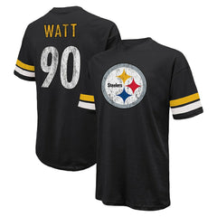 T.J. Watt Pittsburgh Steelers Majestic Threads Name & Number Oversize Fit T-Shirt - Black outlet