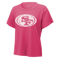 Christian McCaffrey San Francisco 49ers Majestic Threads Women's Name & Number T-Shirt - Pink cheap