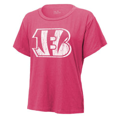 Joe Burrow Cincinnati Bengals Majestic Threads Women's Name & Number T-Shirt - Pink outlet