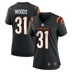 Ickey Woods Cincinnati Bengals Women's Retired Player Game Jersey - Black | Nike cheap