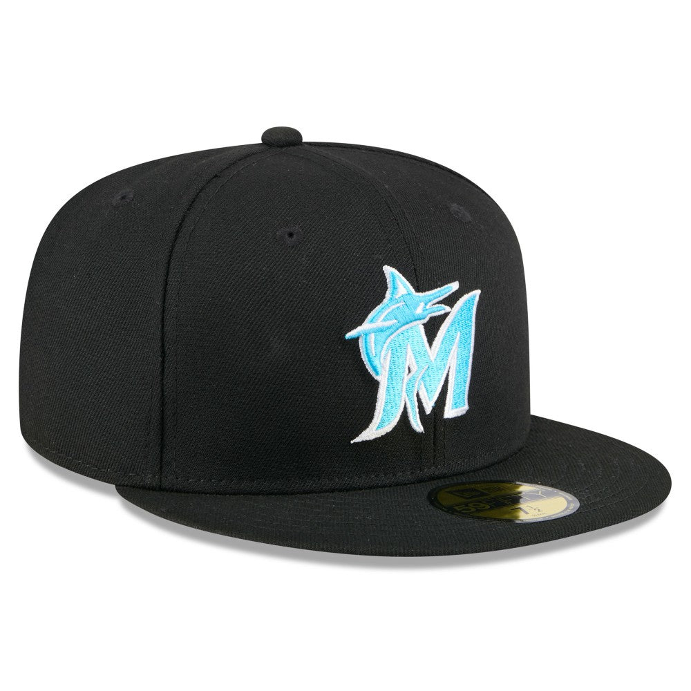 Miami Marlins 2024 Father's Day 59FIFTY Fitted Hat - Black | New Era