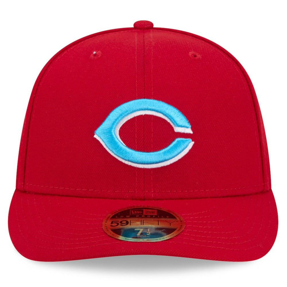Cincinnati Reds 2024 Father's Day Low Profile 59FIFTY Fitted Hat - Red | New Era