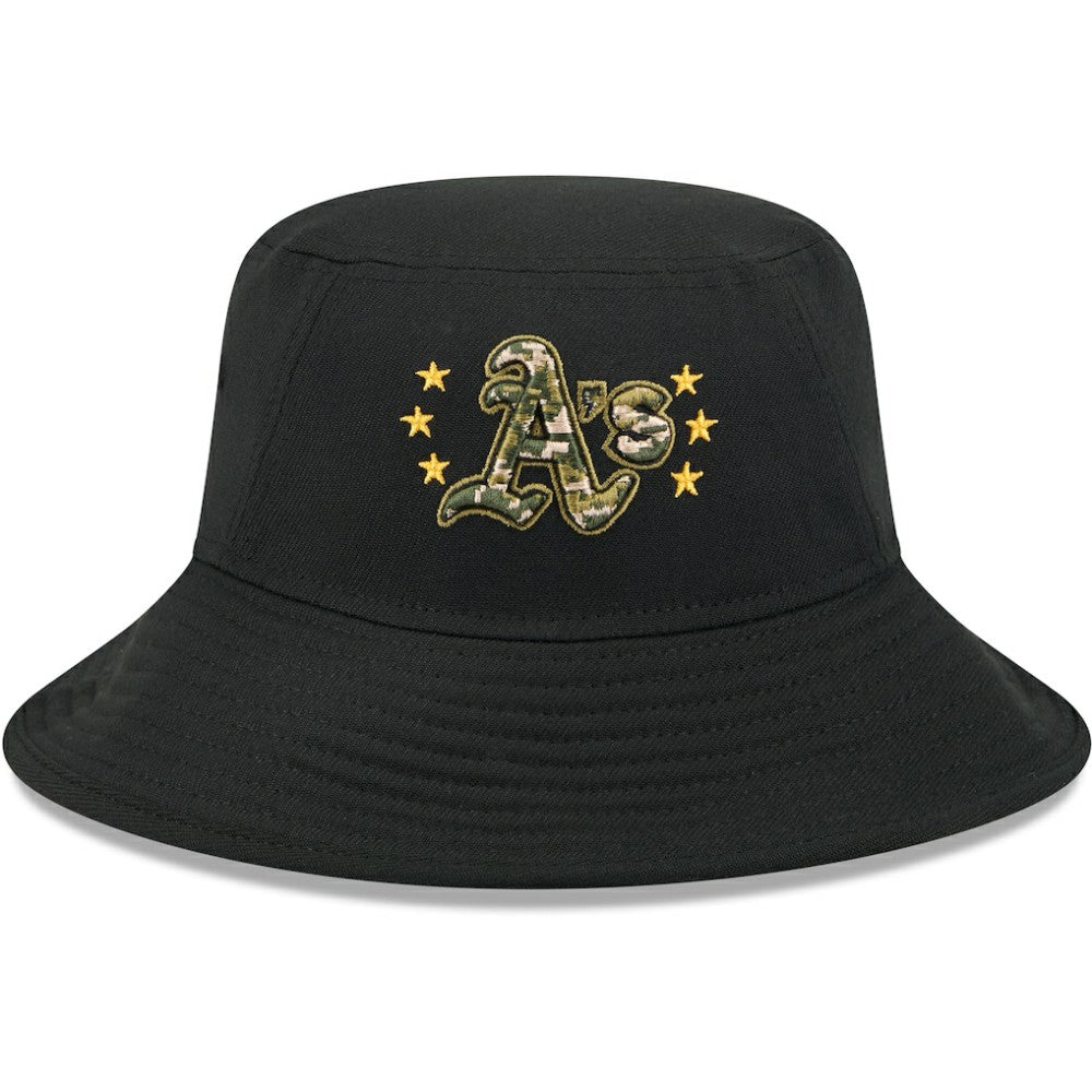 Athletics 2024 Armed Forces Day Bucket Hat - Black | New Era