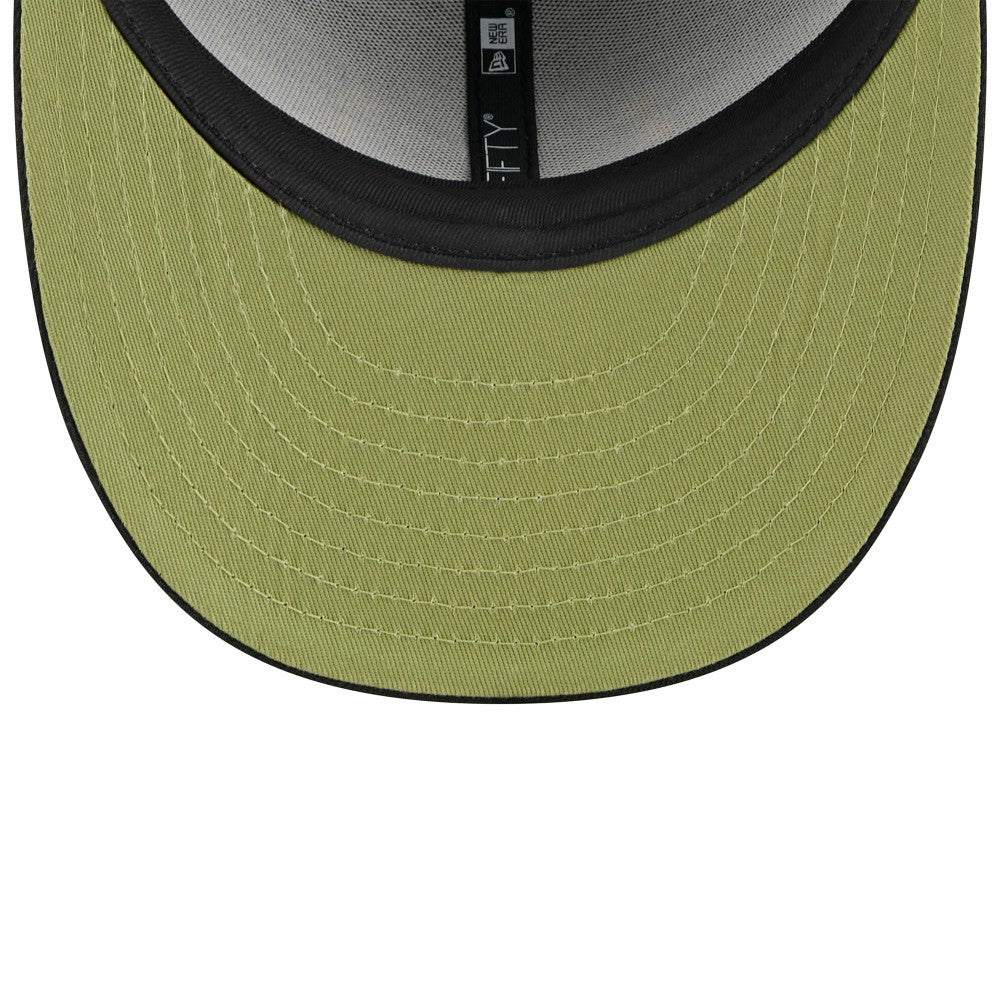 Miami Marlins 2024 Armed Forces Day Low Profile 9FIFTY Snapback Hat - Black | New Era