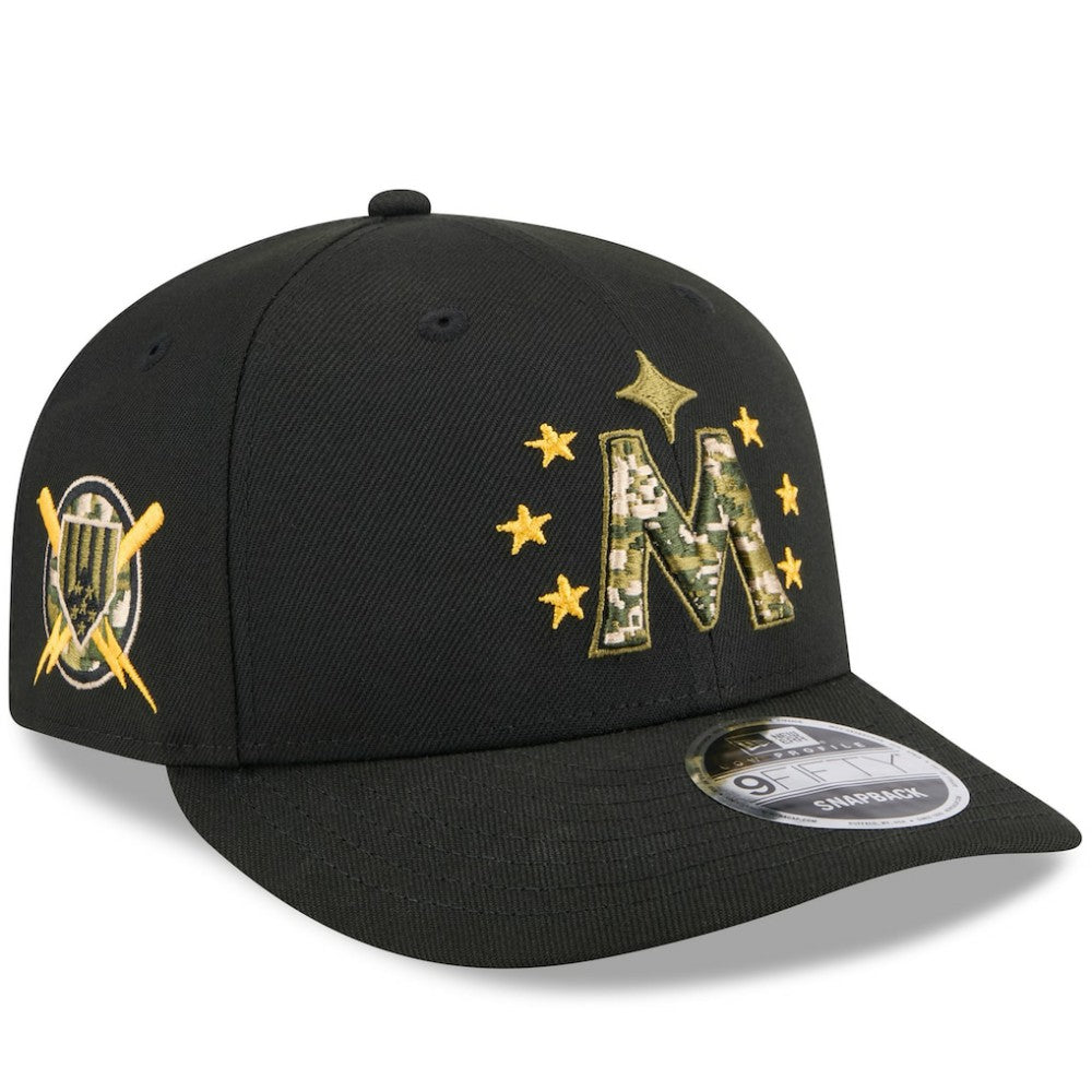 Minnesota Twins 2024 Armed Forces Day Low Profile 9FIFTY Snapback Hat - Black | New Era