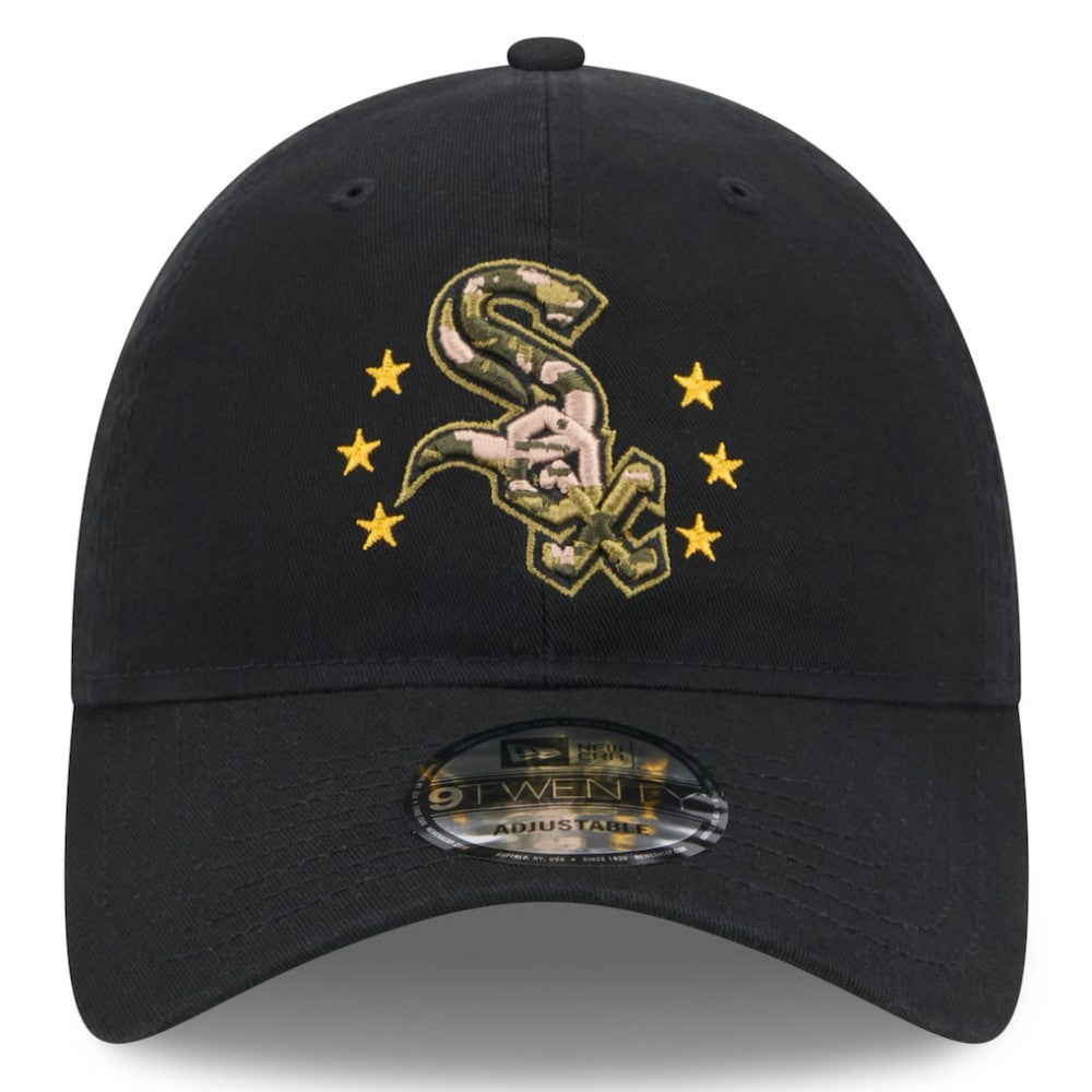 Chicago White Sox 2024 Armed Forces Day 9TWENTY Adjustable Hat - Black | New Era