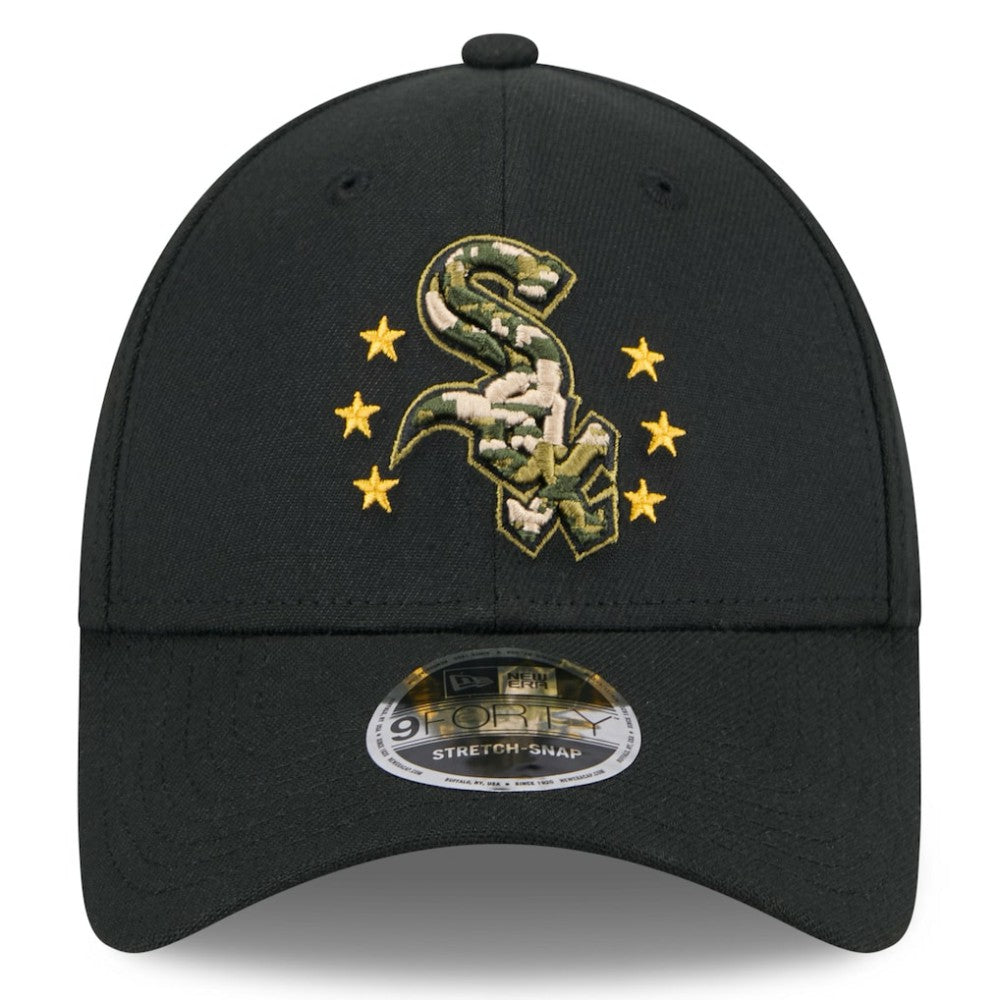 Chicago White Sox 2024 Armed Forces Day 9FORTY Adjustable Hat - Black | New Era
