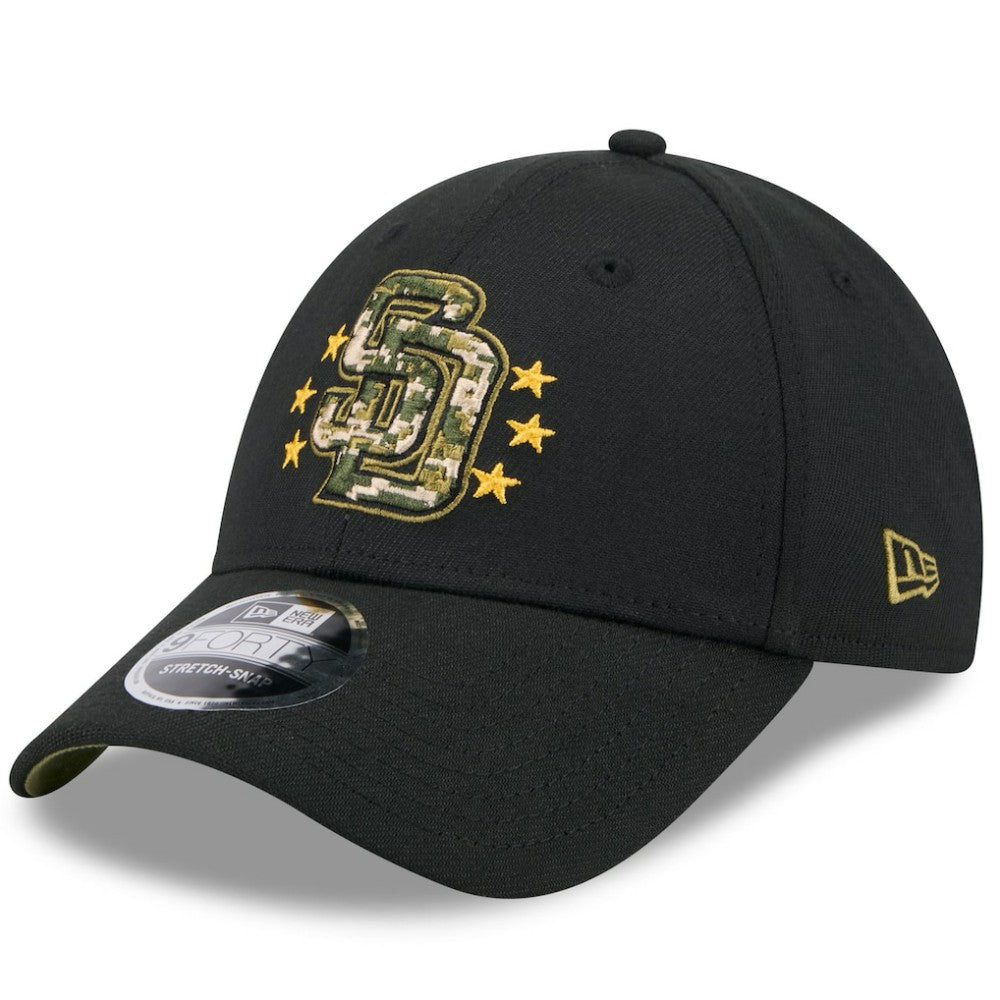 San Diego Padres 2024 Armed Forces Day 9FORTY Adjustable Hat - Black | New Era