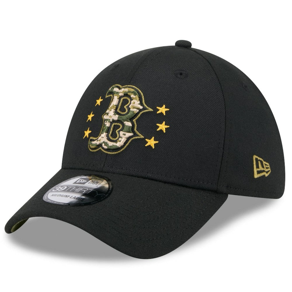 Boston Red Sox 2024 Armed Forces Day 39THIRTY Flex Hat - Black | New Era