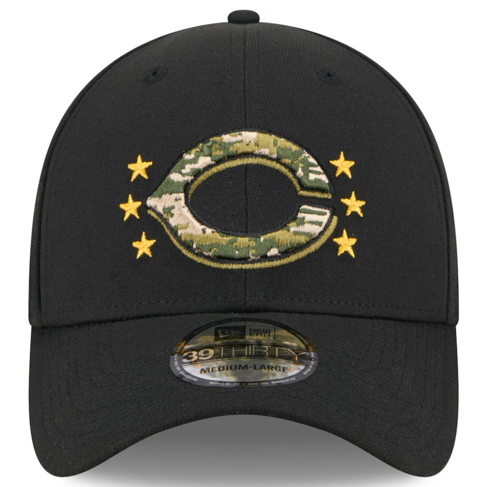 Cincinnati Reds 2024 Armed Forces Day 39THIRTY Flex Hat - Black | New Era