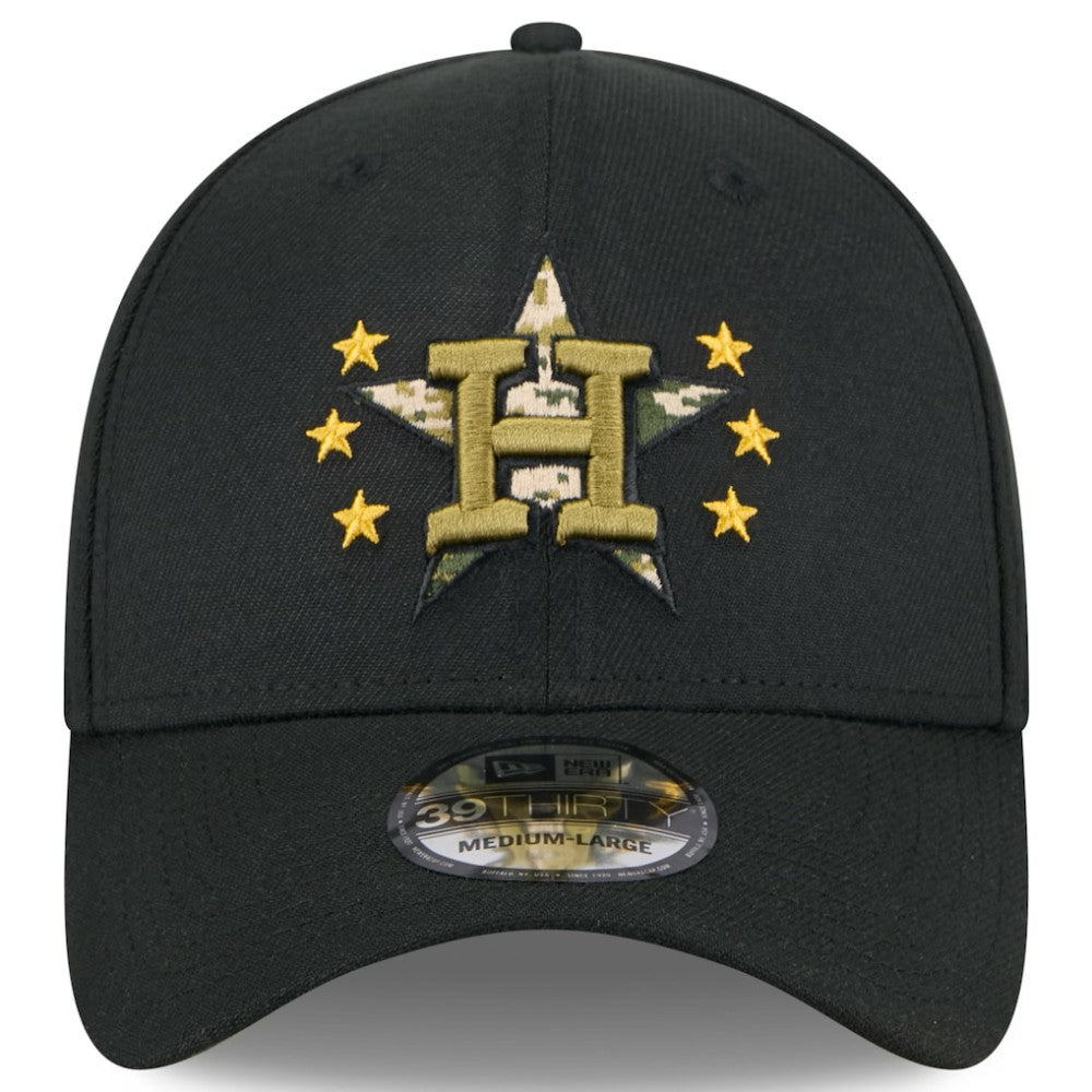 Houston Astros 2024 Armed Forces Day 39THIRTY Flex Hat - Black | New Era