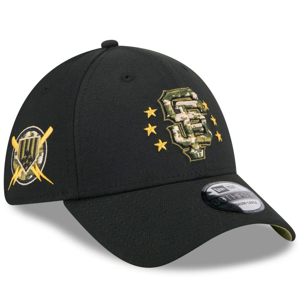 San Francisco Giants 2024 Armed Forces Day 39THIRTY Flex Hat - Black | New Era