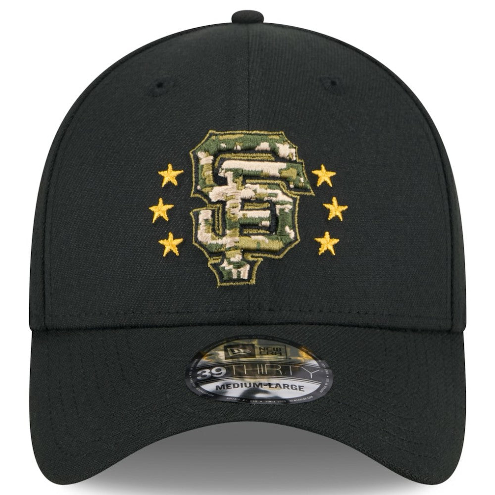 San Francisco Giants 2024 Armed Forces Day 39THIRTY Flex Hat - Black | New Era