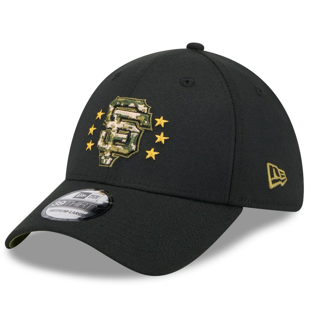 San Francisco Giants 2024 Armed Forces Day 39THIRTY Flex Hat - Black | New Era