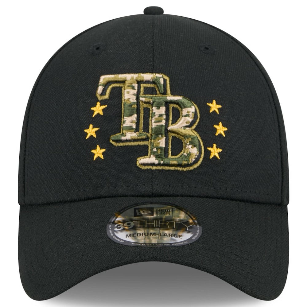 Tampa Bay Rays 2024 Armed Forces Day 39THIRTY Flex Hat - Black | New Era