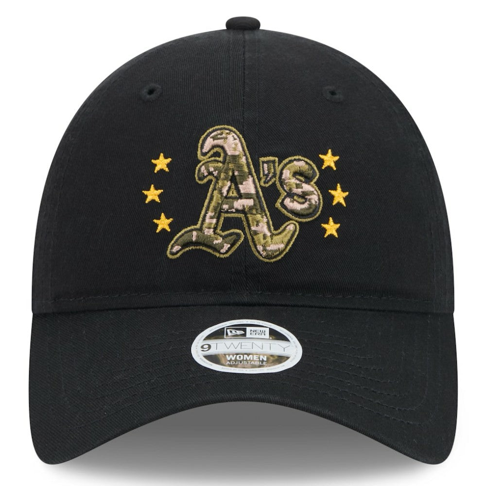 Athletics Women's 2024 Armed Forces Day 9TWENTY Adjustable Hat - Black | New Era