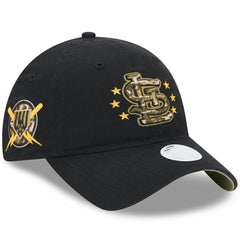 St. Louis Cardinals Women's 2024 Armed Forces Day 9TWENTY Adjustable Hat - Black | New Era