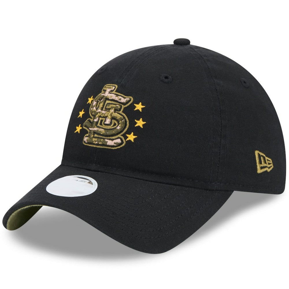 St. Louis Cardinals Women's 2024 Armed Forces Day 9TWENTY Adjustable Hat - Black | New Era