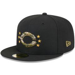 Cincinnati Reds 2024 Armed Forces Day On-Field 59FIFTY Fitted Hat - Black | New Era