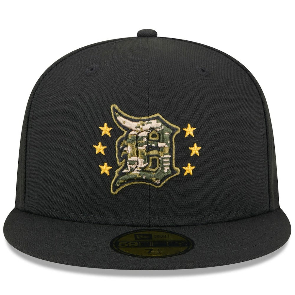 Detroit Tigers 2024 Armed Forces Day On-Field 59FIFTY Fitted Hat - Black | New Era