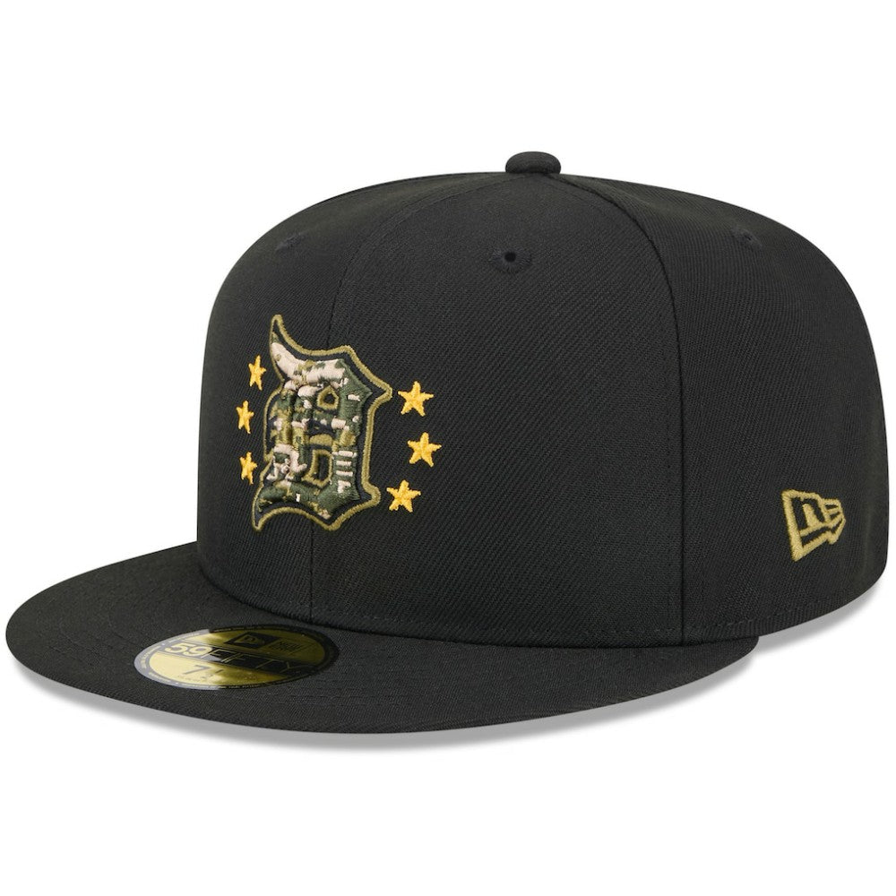 Detroit Tigers 2024 Armed Forces Day On-Field 59FIFTY Fitted Hat - Black | New Era