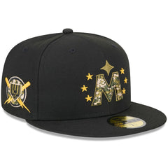Minnesota Twins 2024 Armed Forces Day On-Field 59FIFTY Fitted Hat - Black | New Era