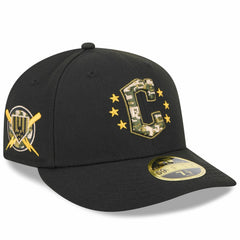 Cleveland Guardians 2024 Armed Forces Day Low Profile 59FIFTY Fitted Hat - Black | New Era