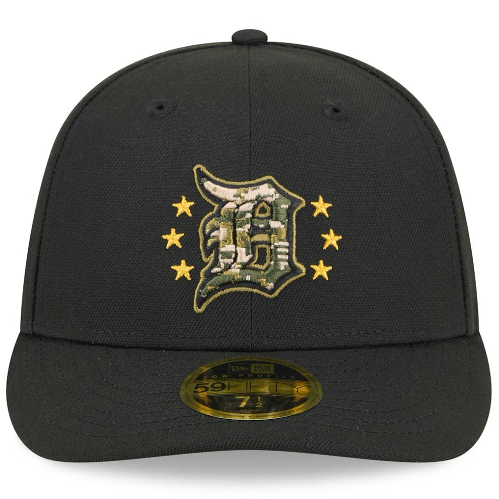 Detroit Tigers 2024 Armed Forces Day Low Profile 59FIFTY Fitted Hat - Black | New Era