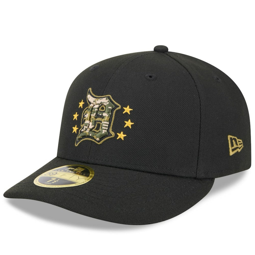 Detroit Tigers 2024 Armed Forces Day Low Profile 59FIFTY Fitted Hat - Black | New Era