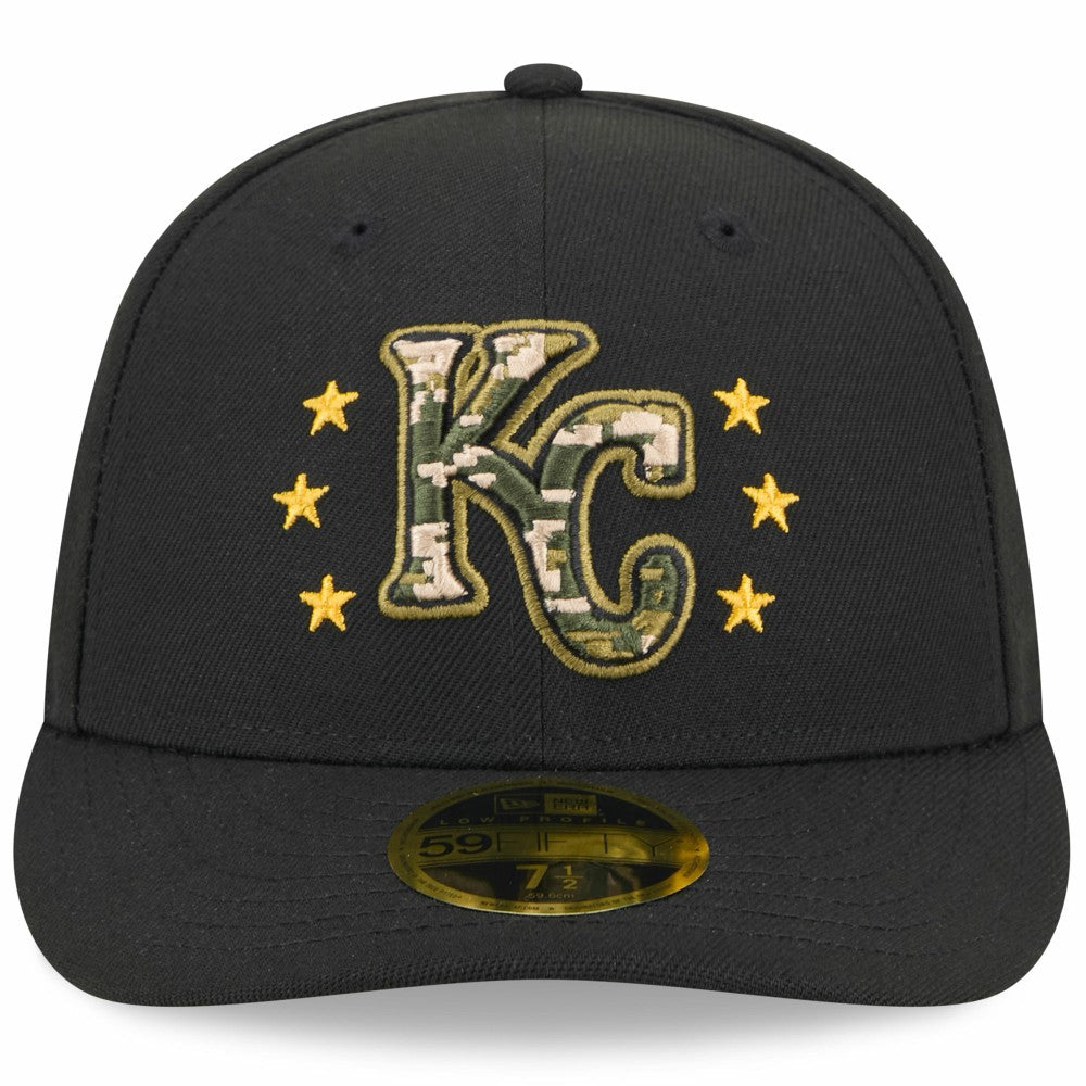 Kansas City Royals 2024 Armed Forces Day Low Profile 59FIFTY Fitted Hat - Black | New Era
