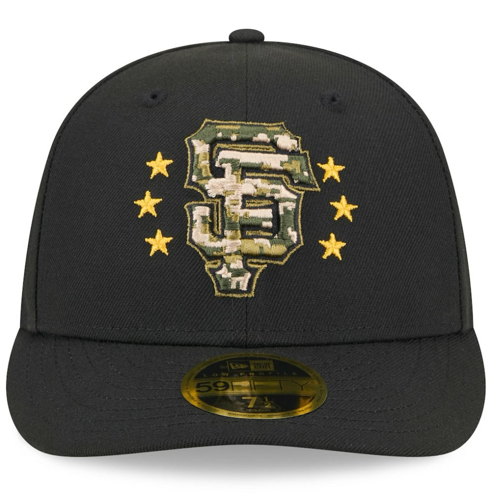 San Francisco Giants 2024 Armed Forces Day Low Profile 59FIFTY Fitted Hat - Black | New Era