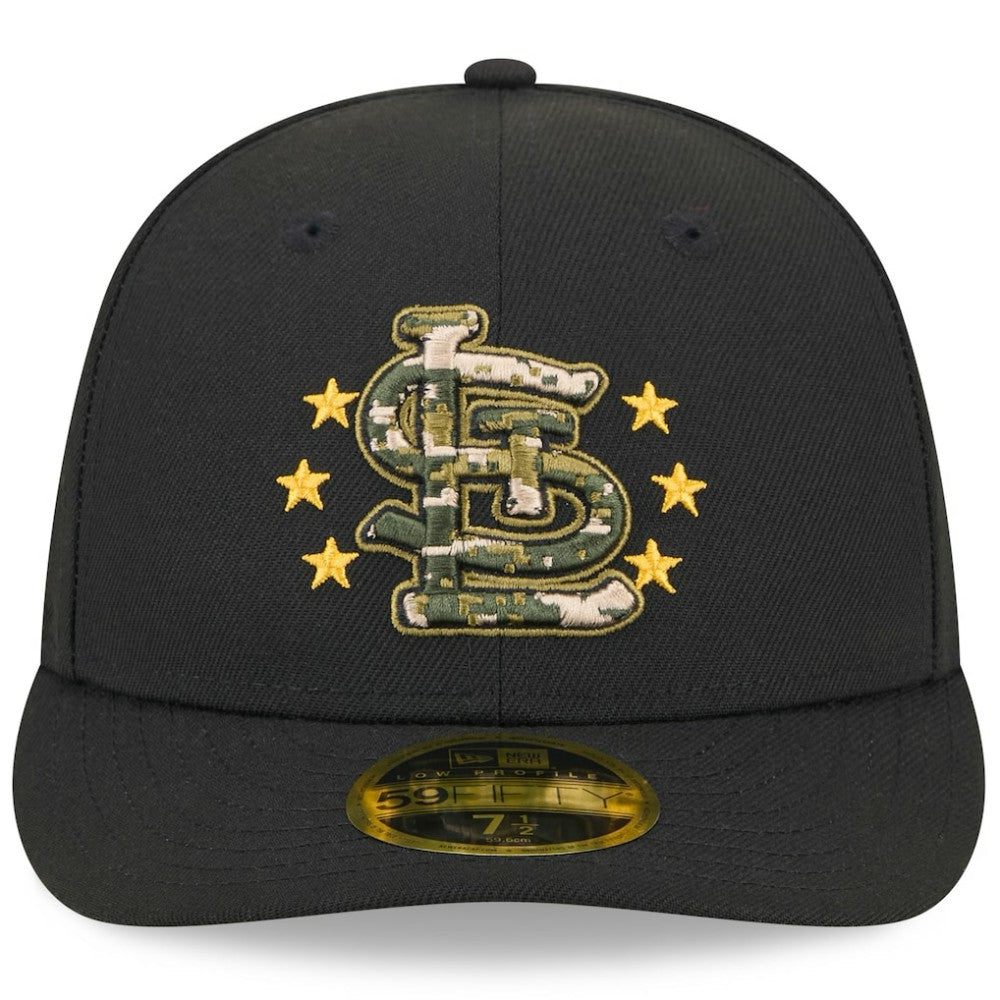 St. Louis Cardinals 2024 Armed Forces Day Low Profile 59FIFTY Fitted Hat - Black | New Era