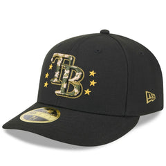 Tampa Bay Rays 2024 Armed Forces Day Low Profile 59FIFTY Fitted Hat - Black | New Era