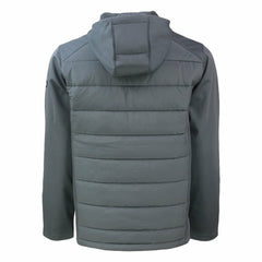 Detroit Tigers Cutter & Buck Big & Tall Evoke Hybrid Eco Softshell Recycled Full-Zip Hoodie - Gray
