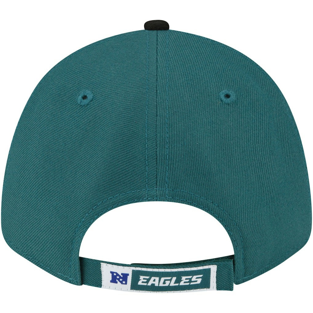 Philadelphia Eagles New Era The League Two-Tone 9FORTY Adjustable Hat - Midnight Green/Black discount