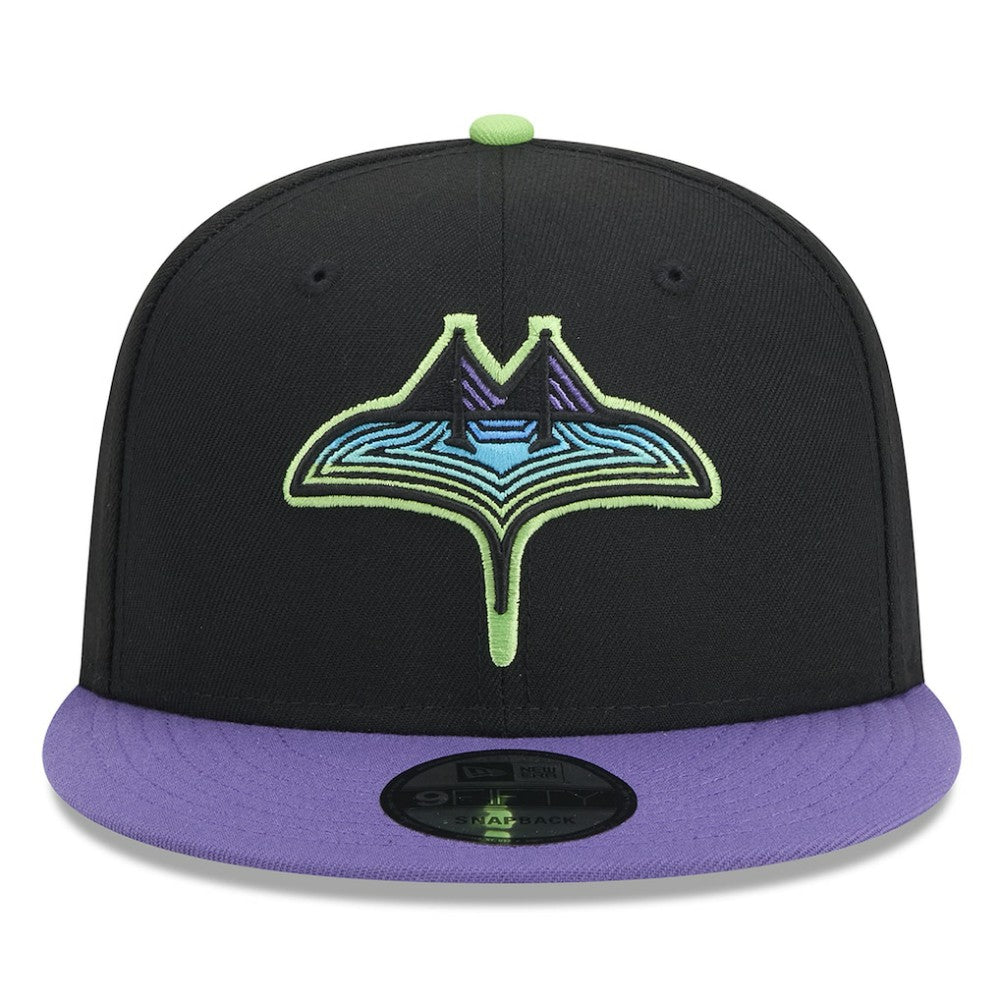 Tampa Bay Rays 2024 City Connect 9FIFTY Snapback Hat - Black | New Era