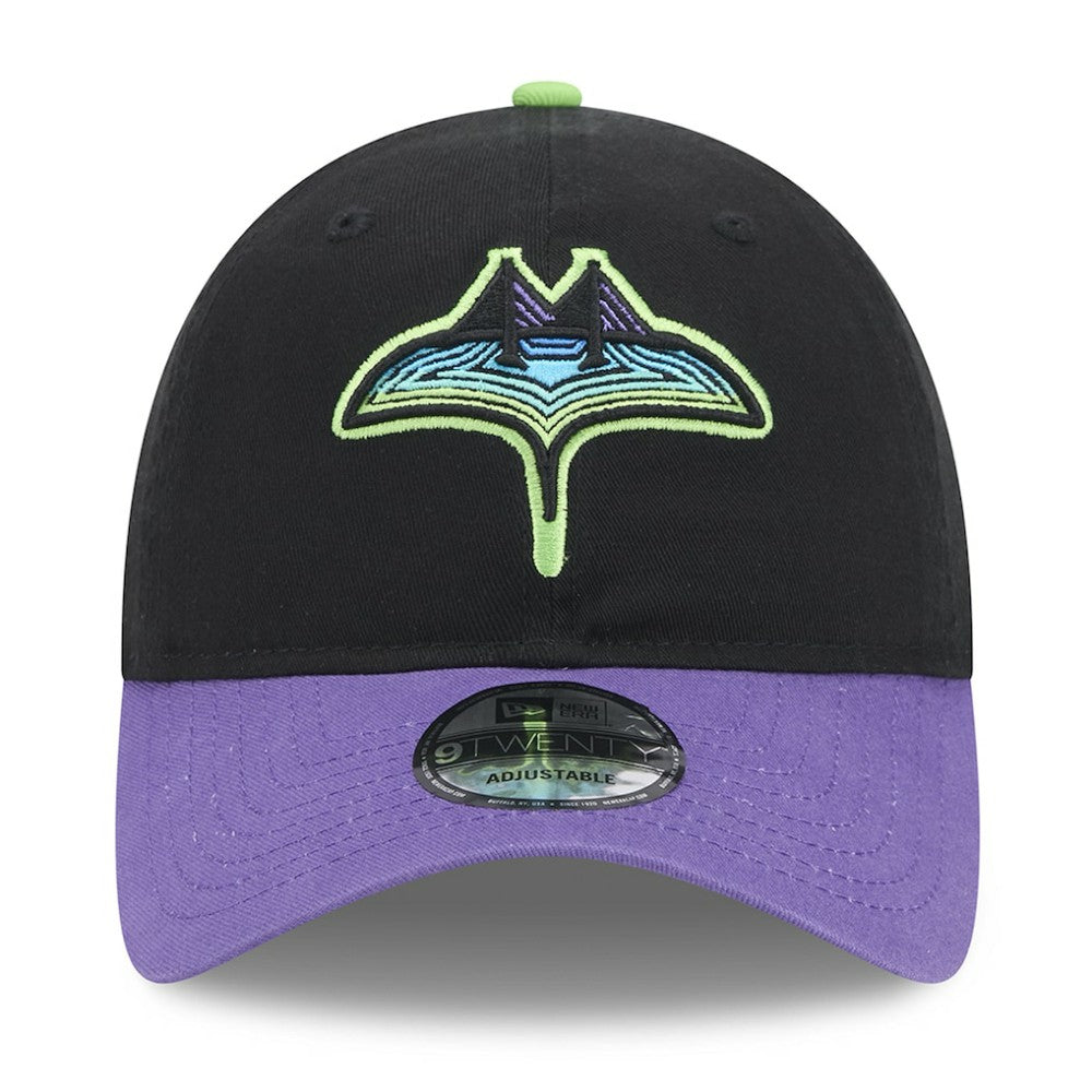Tampa Bay Rays 2024 City Connect 9TWENTY Adjustable Hat - Black | New Era