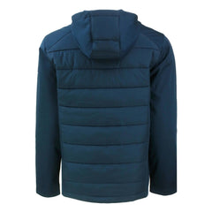 Cleveland Guardians Cutter & Buck Evoke Hybrid Eco Softshell Recycled Full-Zip Hoodie - Navy