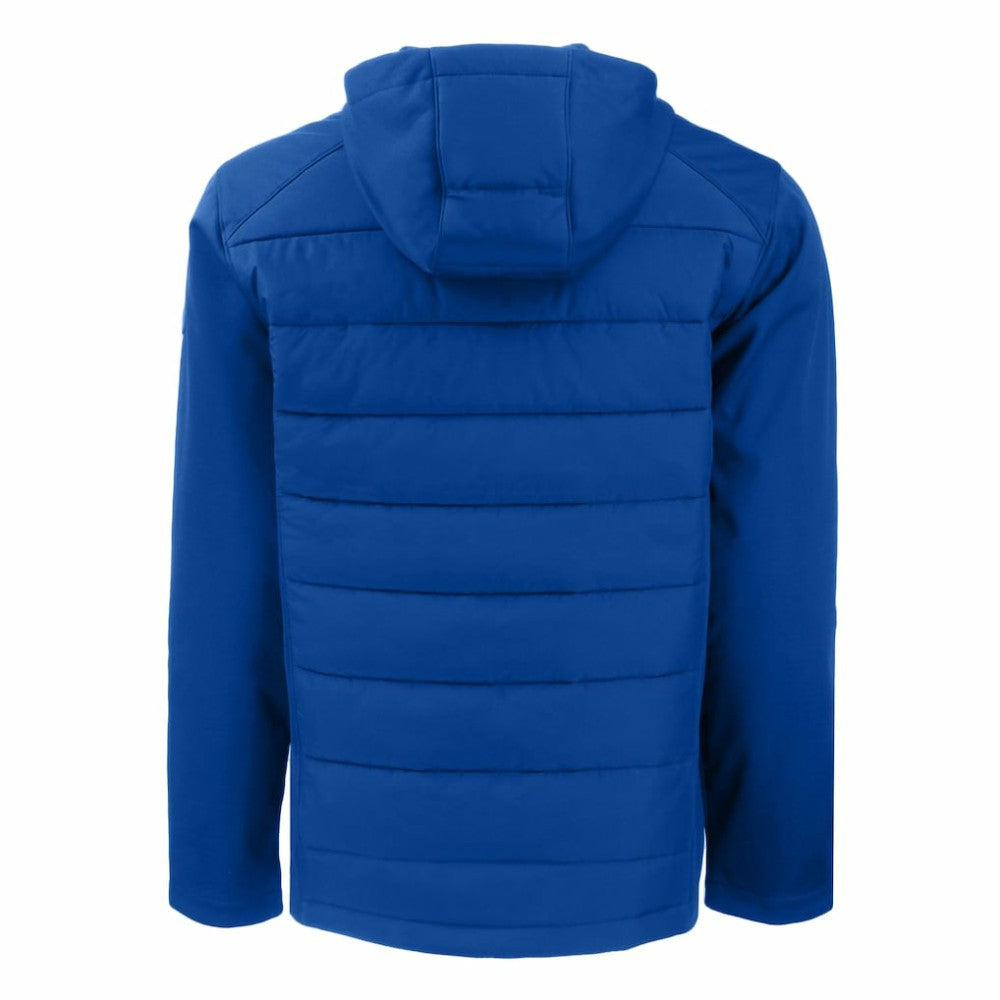 Los Angeles Dodgers Cutter & Buck Evoke Hybrid Eco Softshell Recycled Full-Zip Hoodie - Royal
