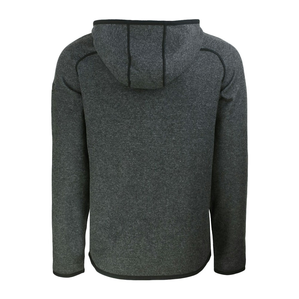 Los Angeles Angels Cutter & Buck Mainsail Full-Zip Hooded Jacket - Heather Charcoal