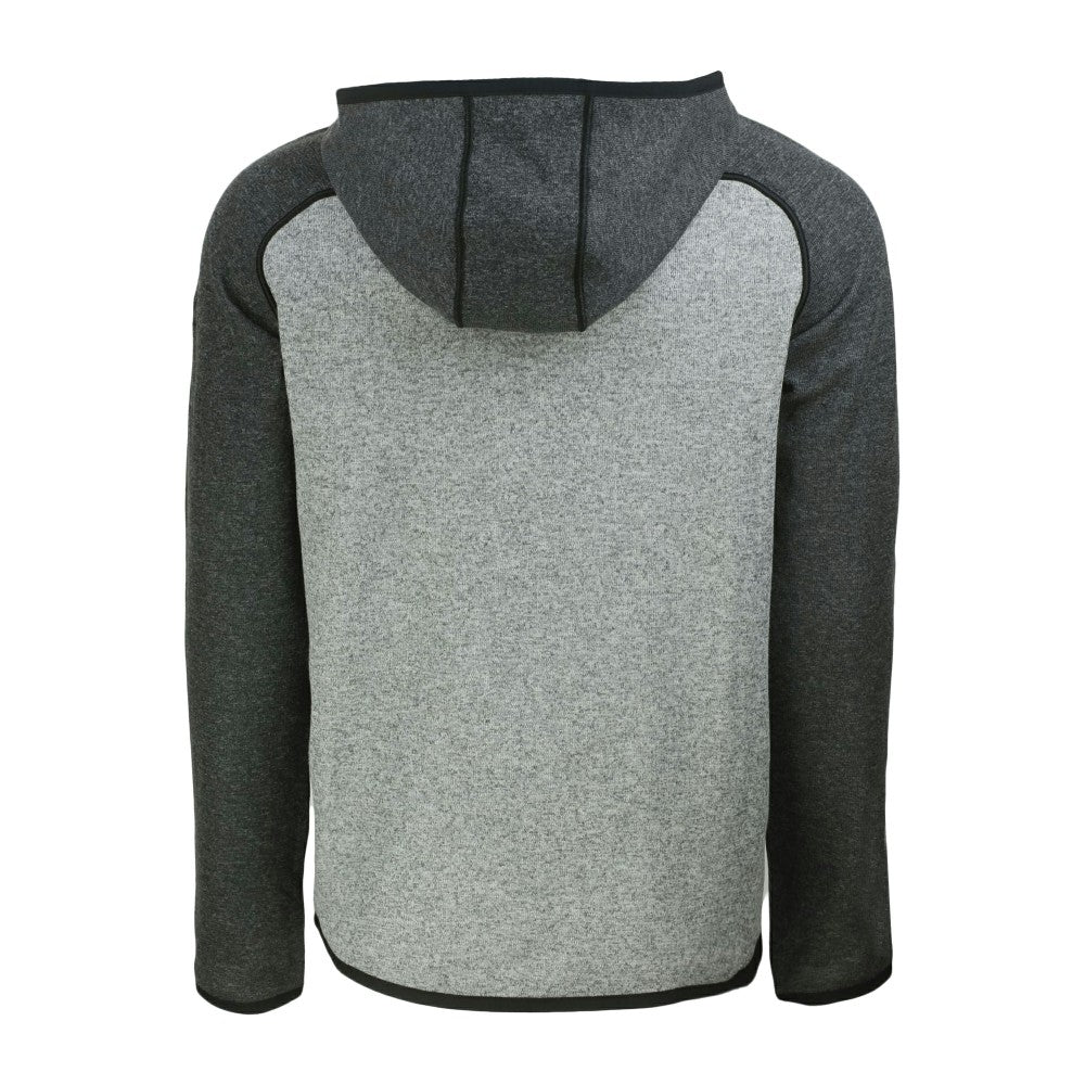 New York Mets Cutter & Buck Mainsail Full-Zip Hooded Jacket - Heather Charcoal/Heather Gray
