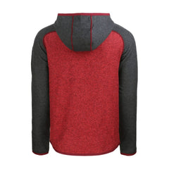 St. Louis Cardinals Cutter & Buck Mainsail Full-Zip Hooded Jacket - Heather Charcoal/Red