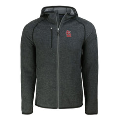 St. Louis Cardinals Cutter & Buck Mainsail Full-Zip Hooded Jacket - Heather Charcoal