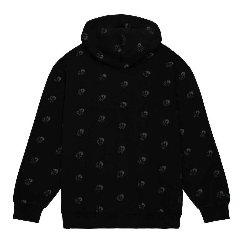 Dallas Mavericks Hardwood Classics Allover Print Pullover Hoodie sale - Black | Mitchell & Ness online