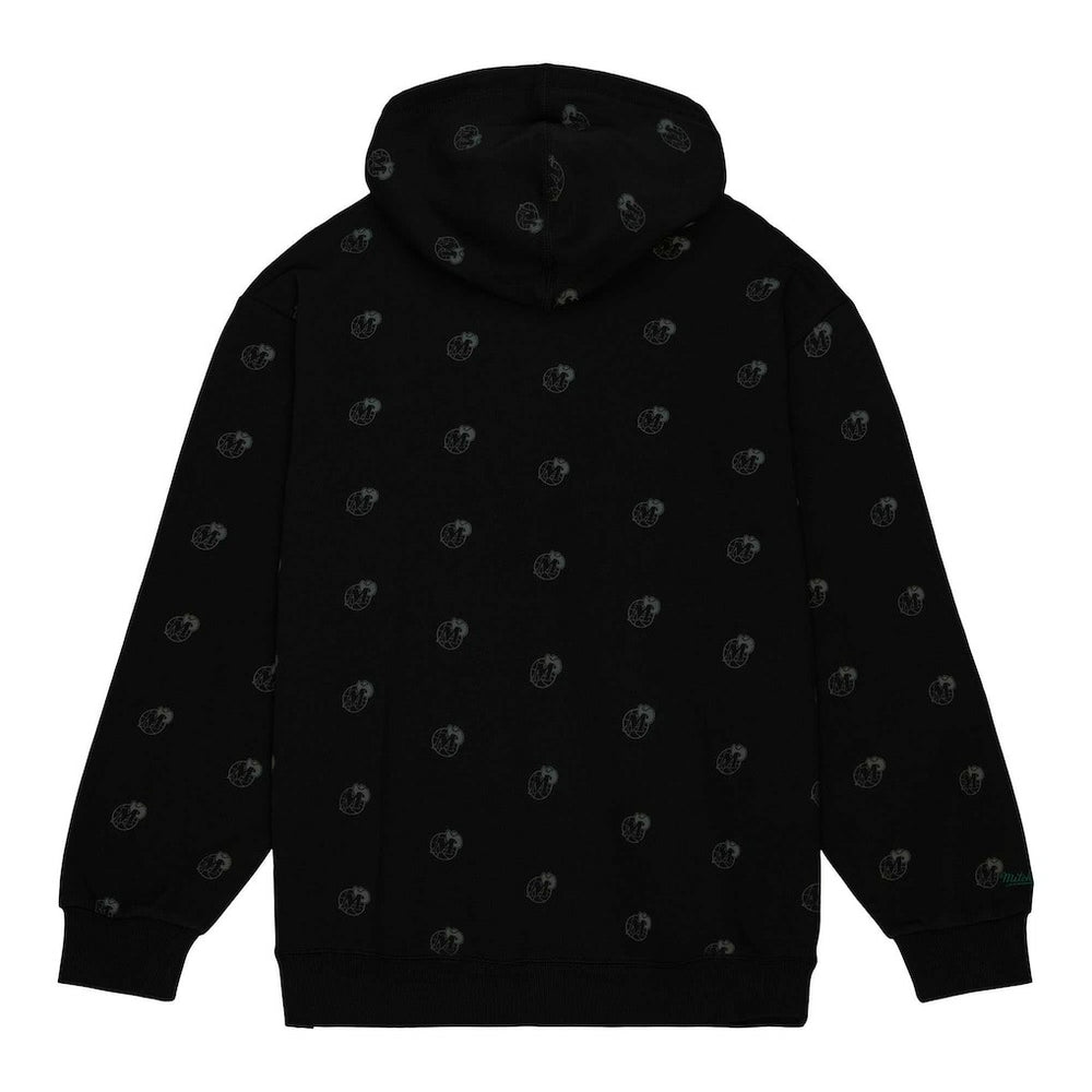 Dallas Mavericks Hardwood Classics Allover Print Pullover Hoodie sale - Black | Mitchell & Ness online