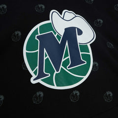 Dallas Mavericks Hardwood Classics Allover Print Pullover Hoodie sale - Black | Mitchell & Ness online