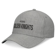Vegas Golden Knights Fanatics Elements A-Frame Leather Strapback Hat Heather Gray