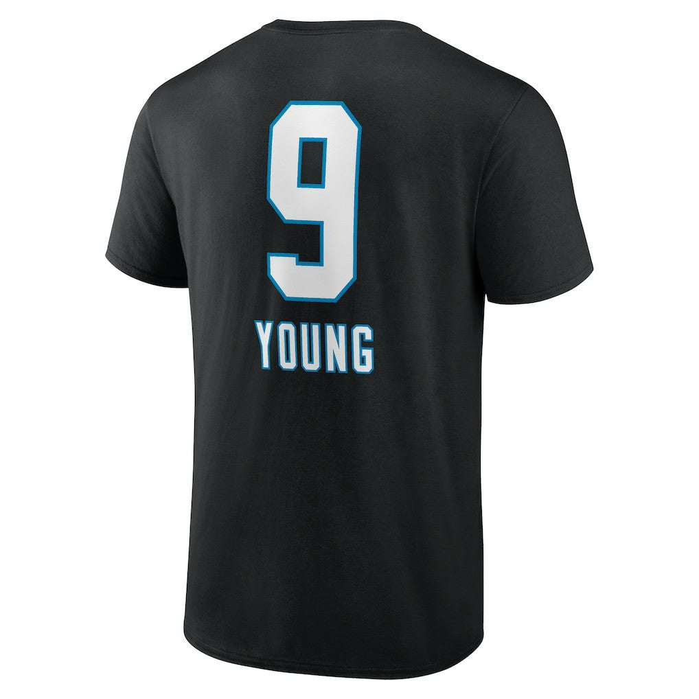 Bryce Young Carolina Panthers Team Wordmark Name & Number T-Shirt - Black cheap